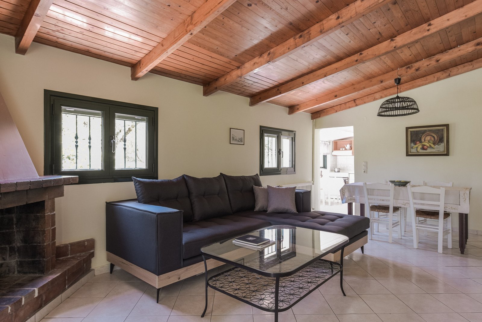 Villa Sofia -Living & Dining Area- Lithies Organic Farm