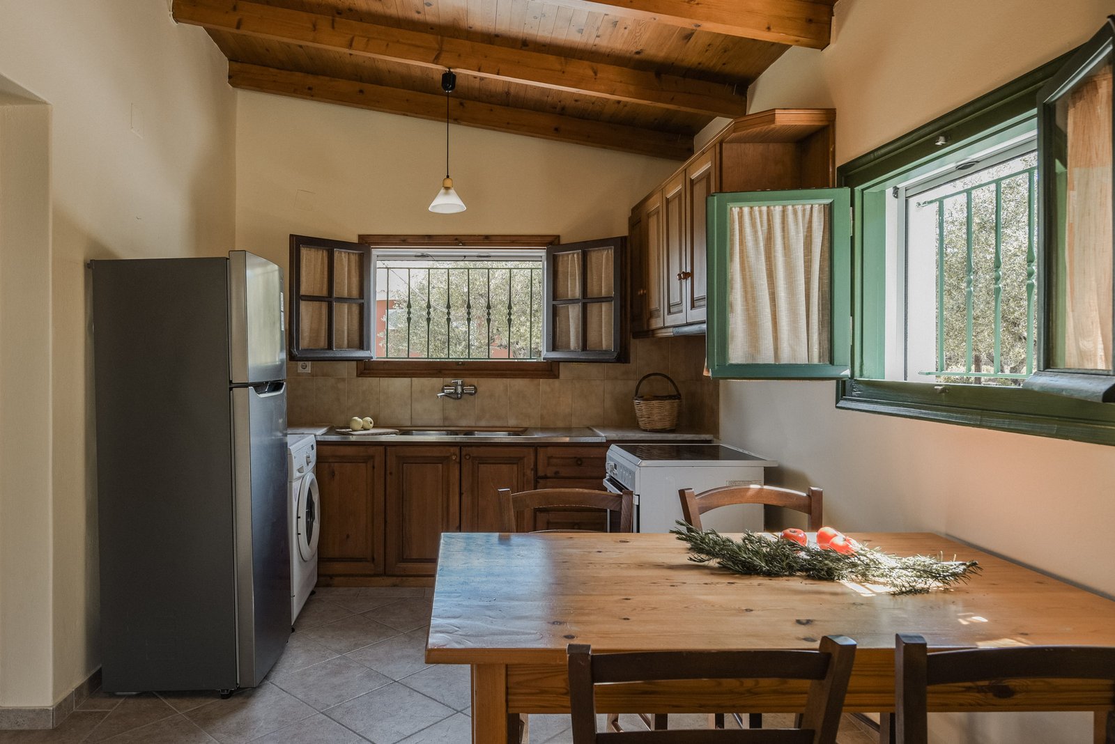 Villa Irini - Dining and Kitchen - Lithies Organic Farm