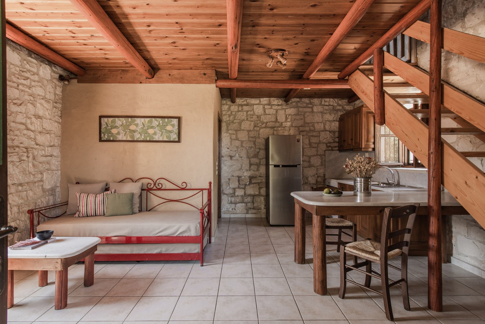 Villa Galini - Living Area -Lithies Organic Farm