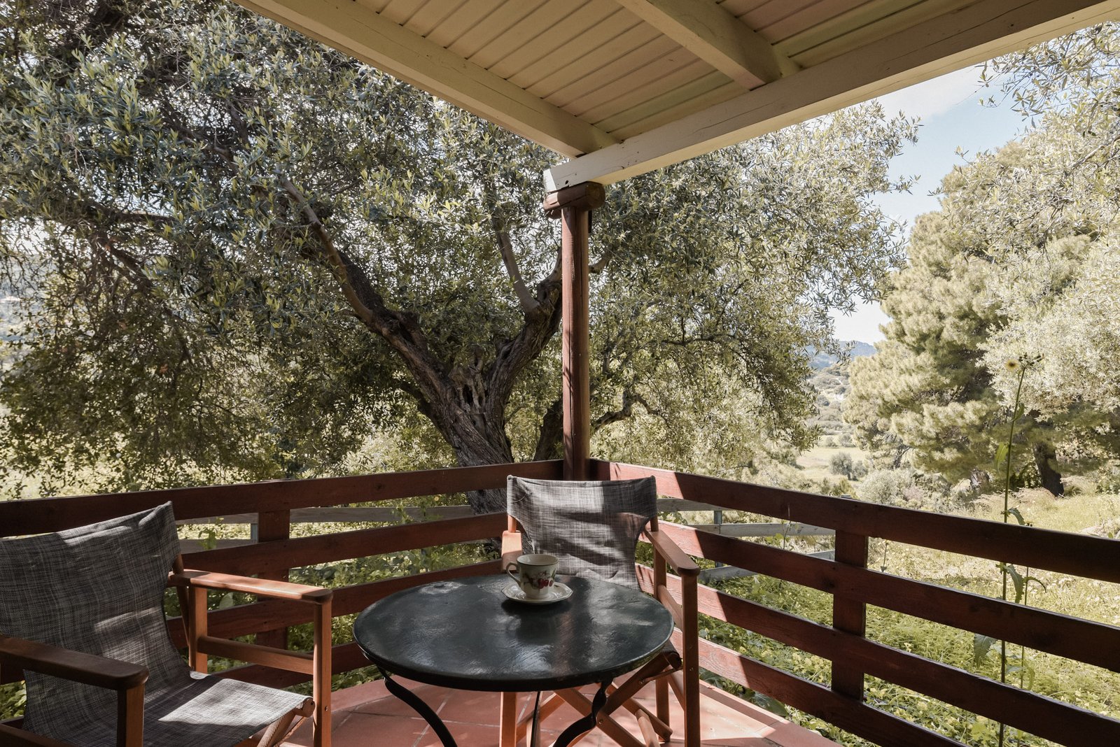 Villa Sofia - Rear Veranta - Lithies Organic Farm